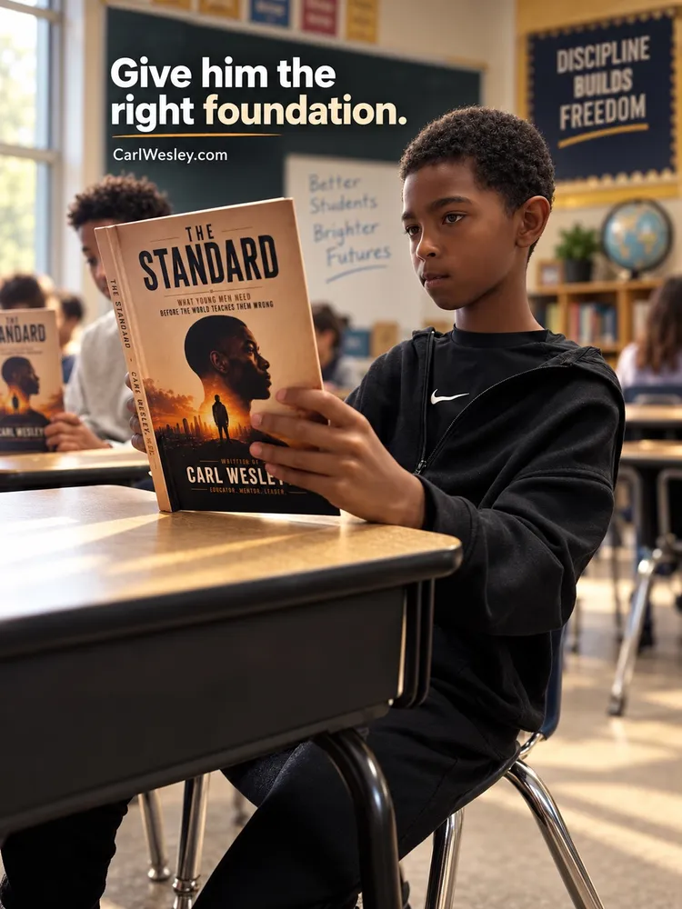 Give him the right foundation. A young reader with The Standard in class