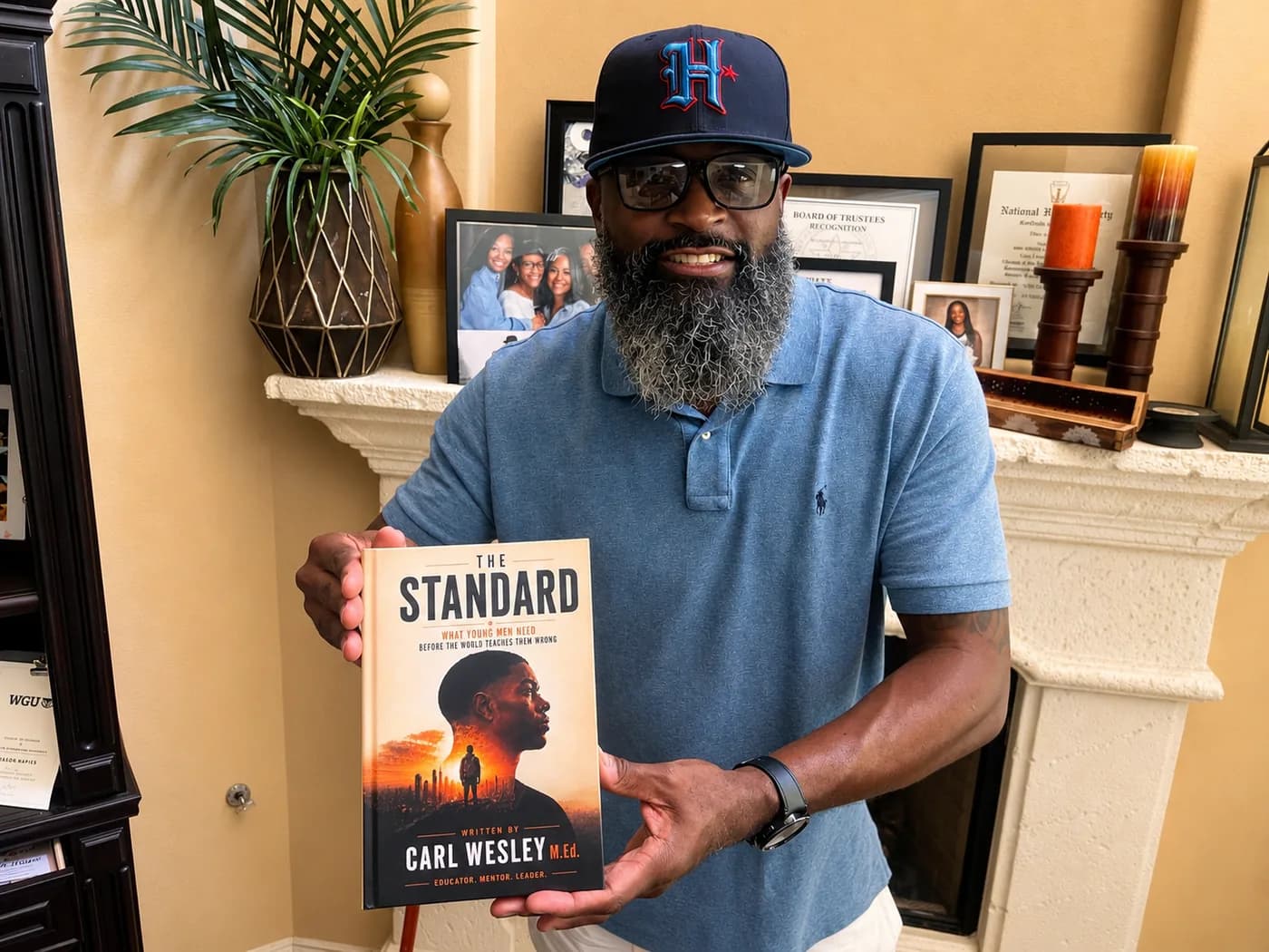 Reader holding The Standard by Carl Wesley 01