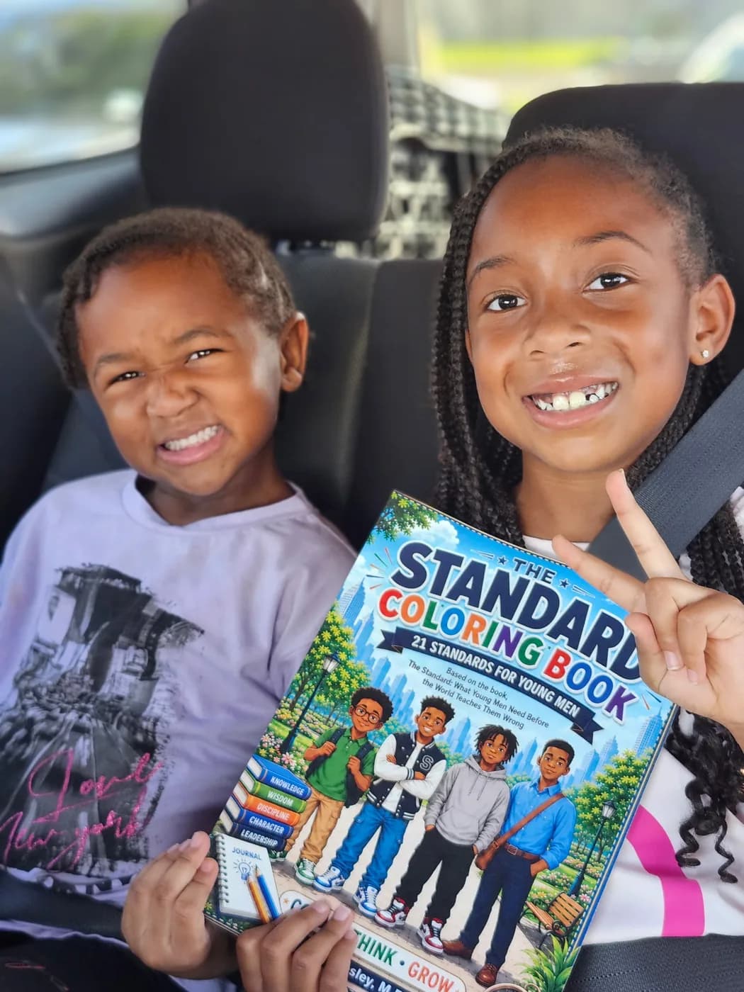 Reader holding The Standard by Carl Wesley 04