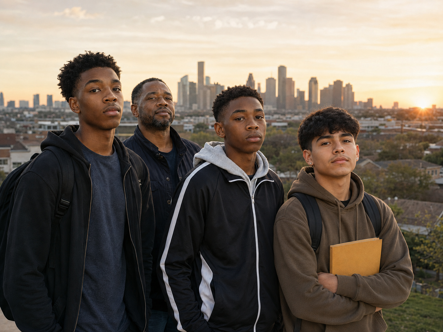 Young African American men preparing for adulthood
